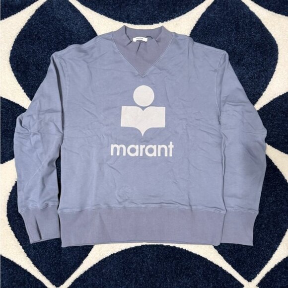 Isabel Marant Blue Logo Sweater Size Small or Medium - Picture 1 of 4
